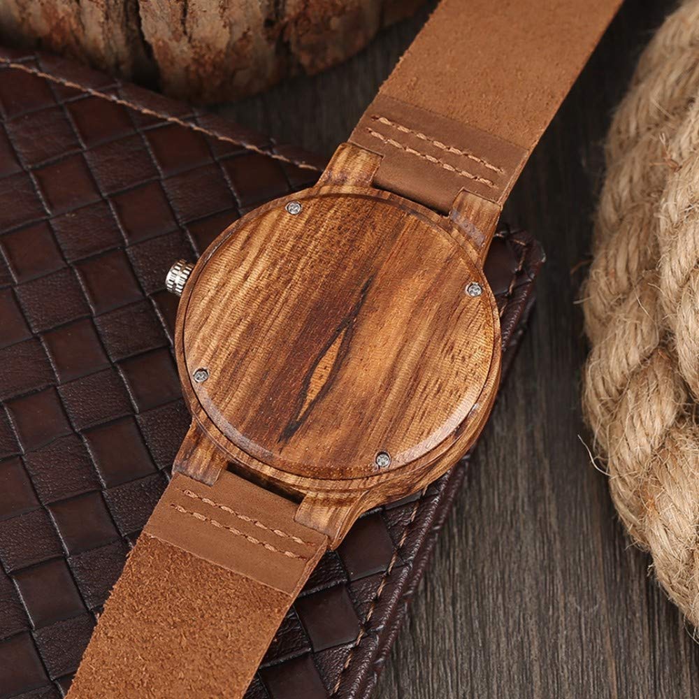 ハンドメイド 木製 腕時計 ストライプ WATCH 9900 | 木製雑貨店 ハコアダイレクトストア