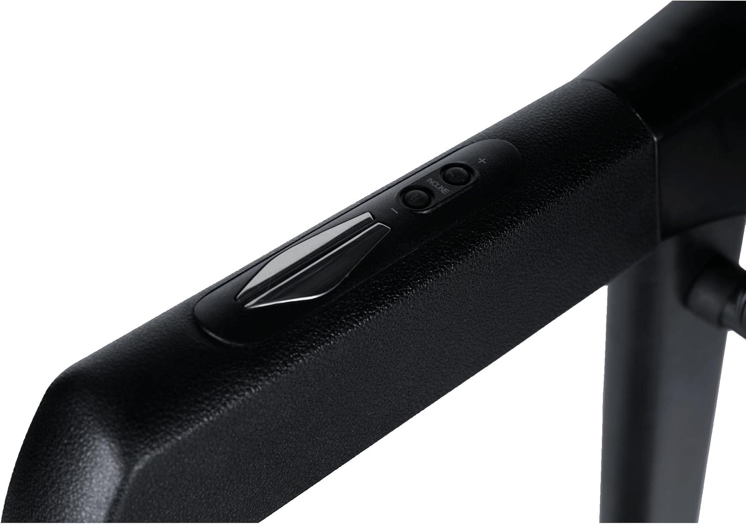 Close-up of incline and speed controls on Bodytone DT18 Treadmill