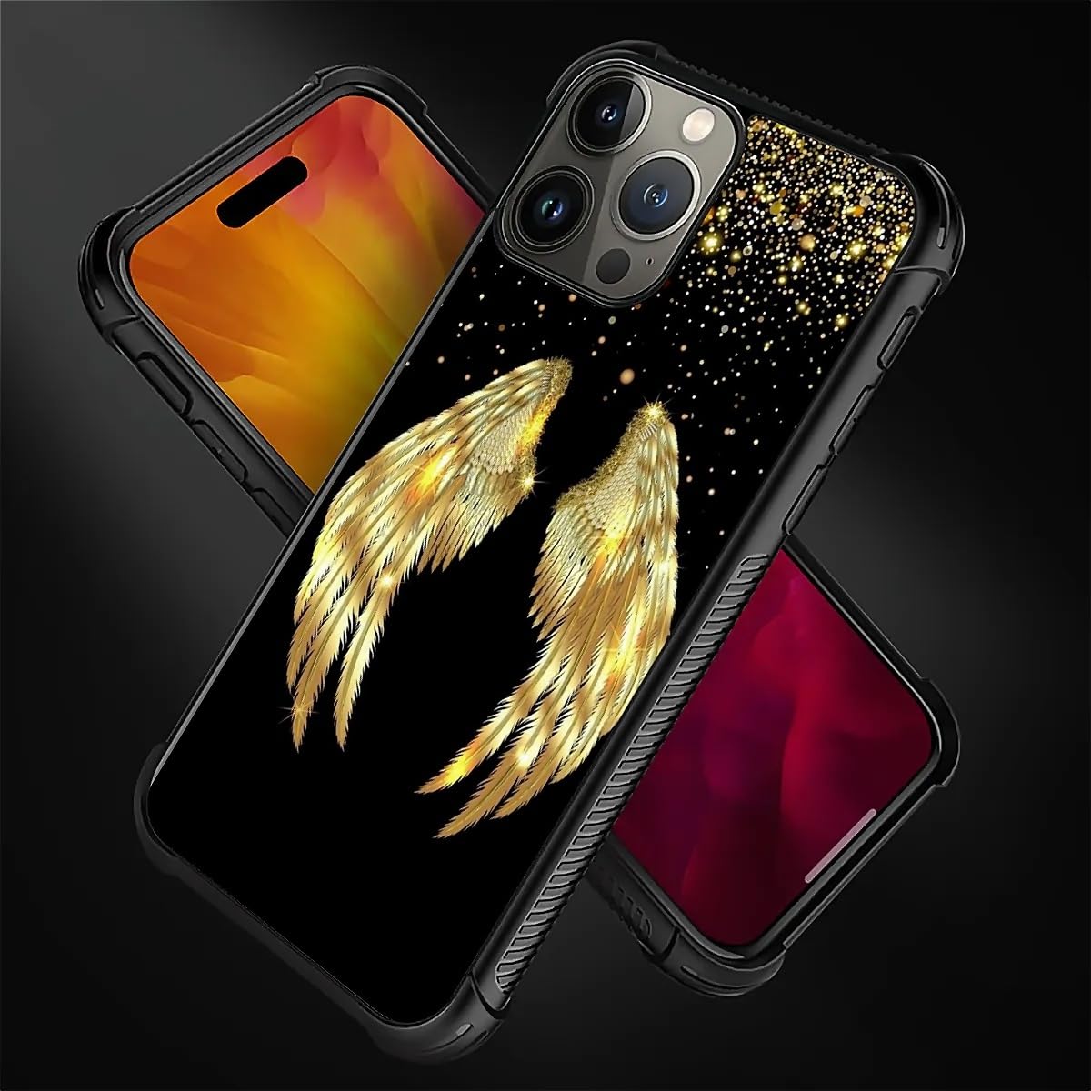 mio⭐︎Wings Phonecase iphone16pro Amazon.com: CARLOCA Compatible with iPhone 16 Pro Case,Gold Angel