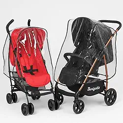 Capa de Chuva para Carrinho Bebê Protetora Vento Poeira Sereno Carrinho Bebê Universal Plástico Acabamento Reforçado Fechamento Botão