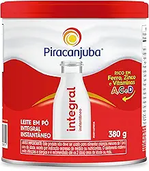 Leite em Pó Integral Instantâneo Piracanjuba Lata 380g
