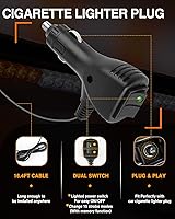 Vista 4 de CO LIGHT Barra de luz estroboscópica LED de 43 pulgadas, 108 chips de alta luz, intensidad intermitente de doble cara, luz estroboscópica