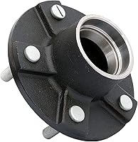 Vista 7 de Conjunto de cubo de remolque circular de 5 pernos de 5 pulgadas con husillo cónico y rodamientos de 1-3/8 a 1-1/16 pulgadas, juego de 2