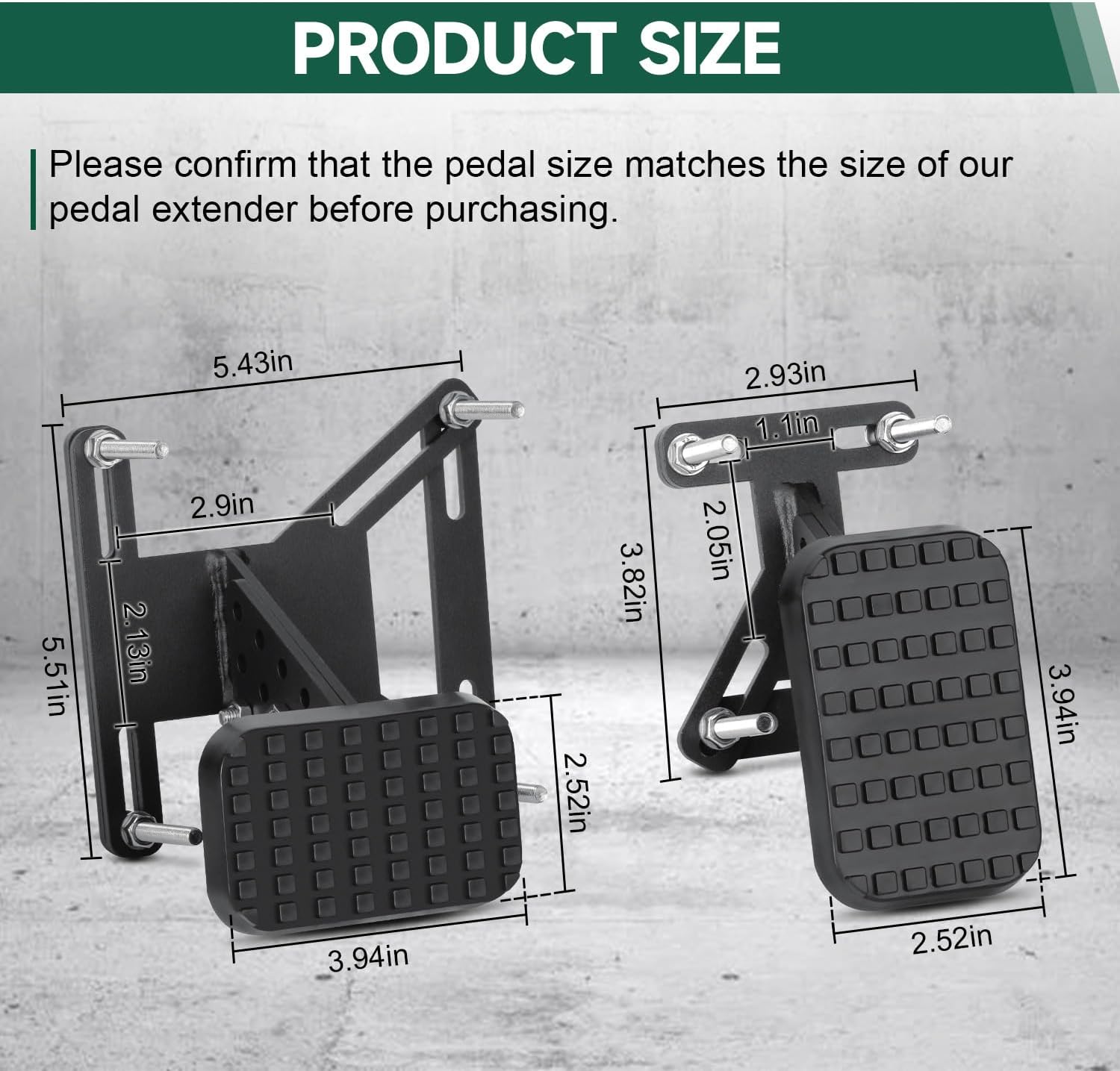 Gas and Brake Pedal Extenders,Universal Anti Slip Accelerator Pedal Extenders for Short People,Adjustable Car Pedal Extenders for Cars,Go Kart,Golf Carts