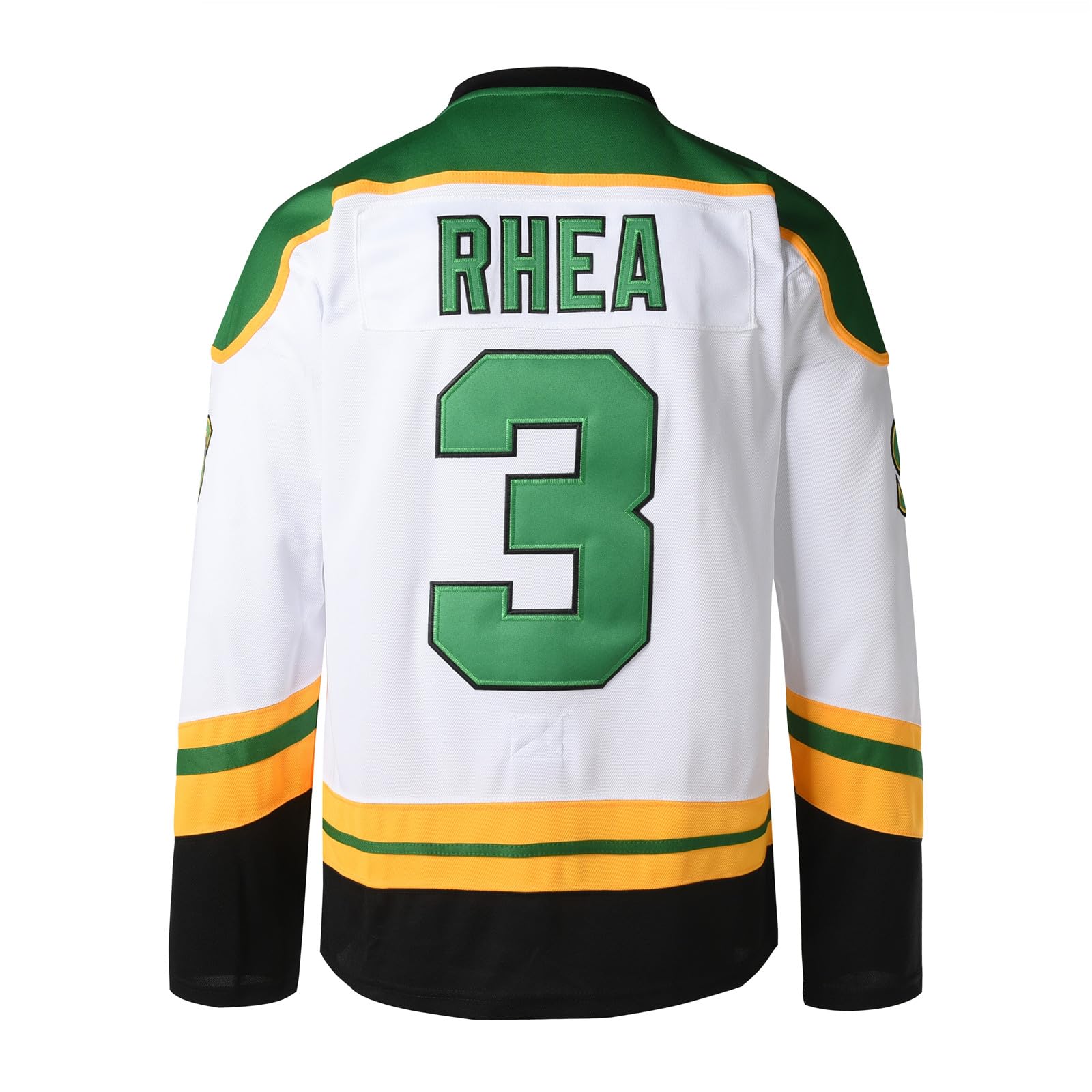 Maillot de hockey sur glace Ross The Boss #3 Rhea pour homme avec écusson EMHL