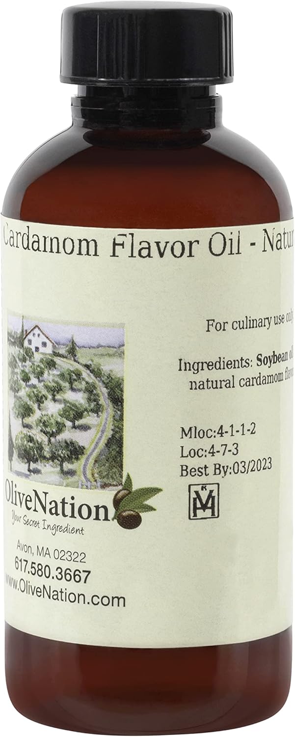 Cardamom Flavoring Oil, OliveNation Cardamom Flavor Oil Natural for Sweet & Savory Baking
