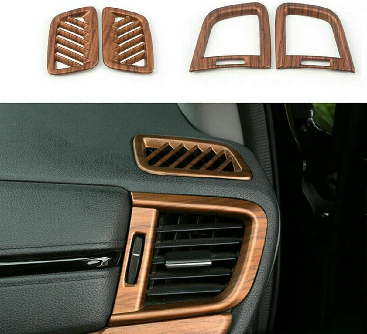 Wood Grain Interior Decoration Cover Trim for Honda CRV CR-V 2017-2022 image 4