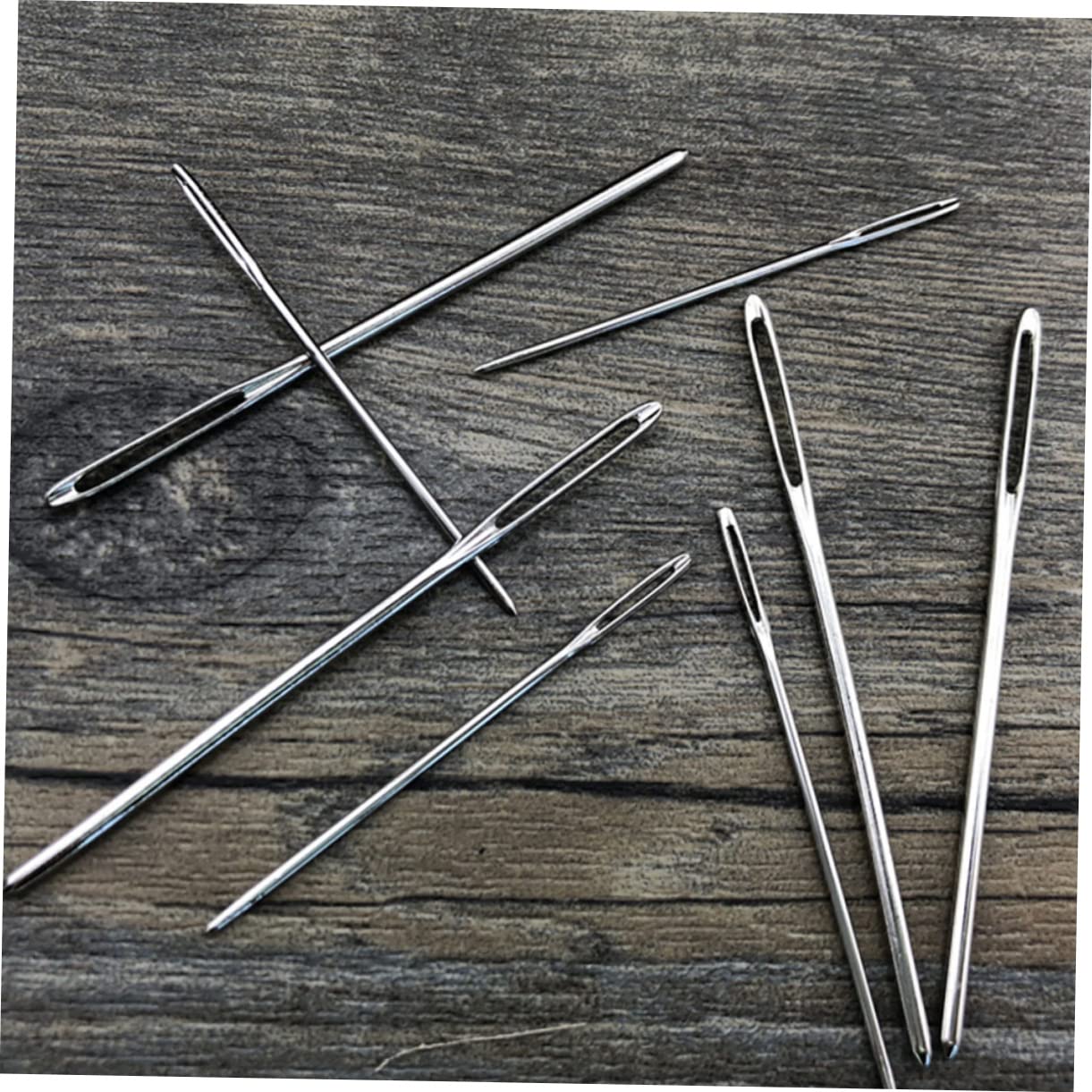 NUOBESTY 5juegos Agujas De Coser y Tejer Agujas De Ojo Grande y Curvas Para Costura Bordado Suéter Herramientas De Costura Para Manualidades y Bricolaje
