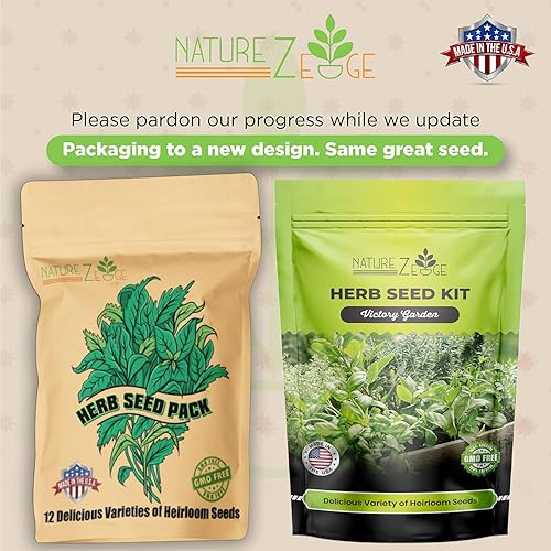 Miniatura 3 de NatureZ Edge Paquete de 12 semillas de hierbas más de 6000 semillas de reliquia para plantar semillas hidropónicas de jardín para interiores o