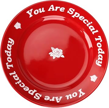 You Are Special Today Red Plate -10.6" Ceramic Celebration Plates for Birthdays, Anniversaries, Weddings, Graduations, Baby Showers, Milestones, and Etc. 1