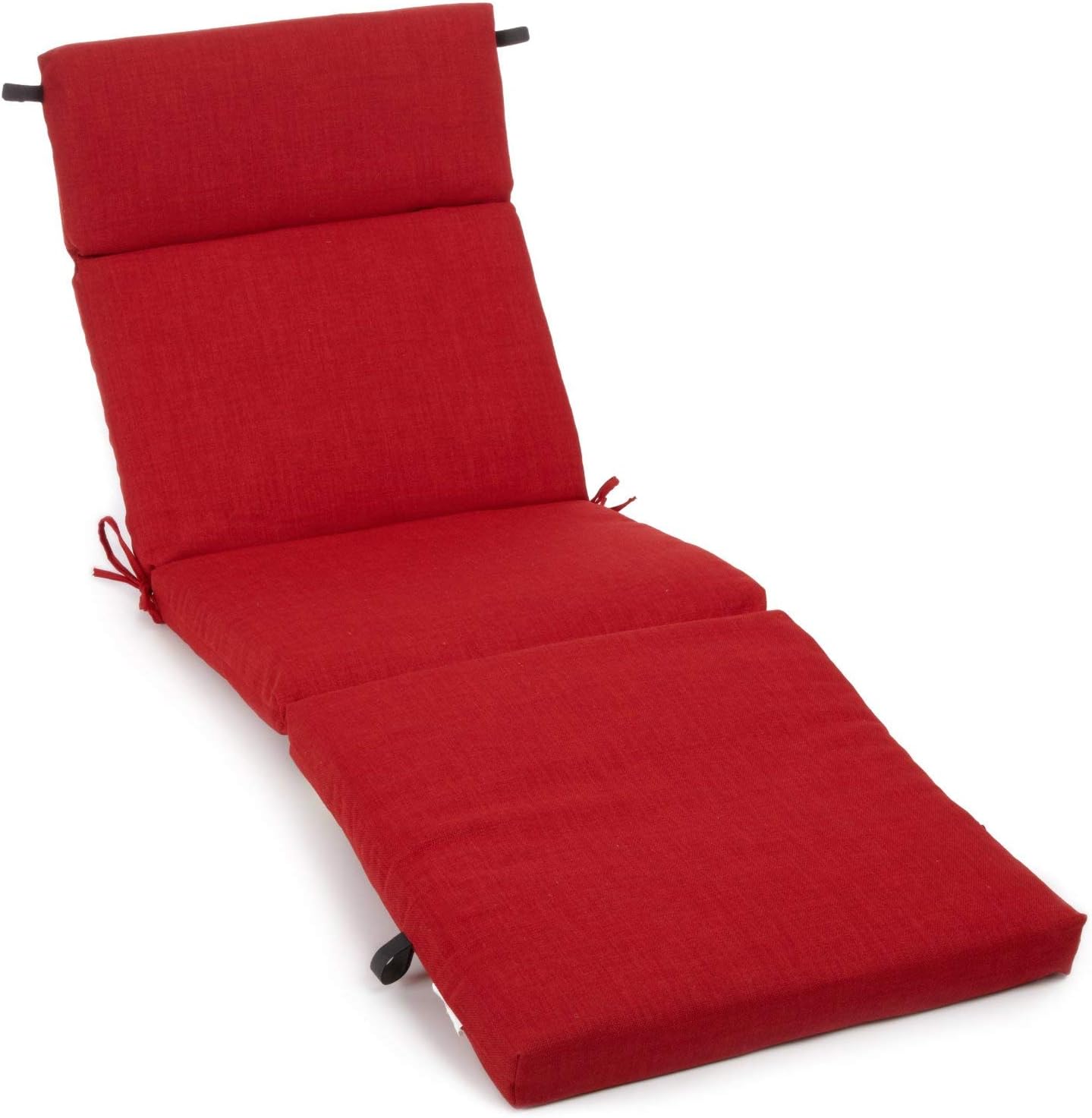 Blazing Needles Indoor/Outdoor Chaise Lounge Cushion, 72" x 24", Paprika