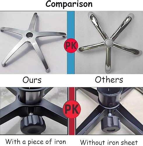 Miniatura 6 de Sillín de belleza taburete ergonómico estilo asiento dividido, respaldo giratorio con dos opciones de inclinación, reposapiés taburetes hidráulicos