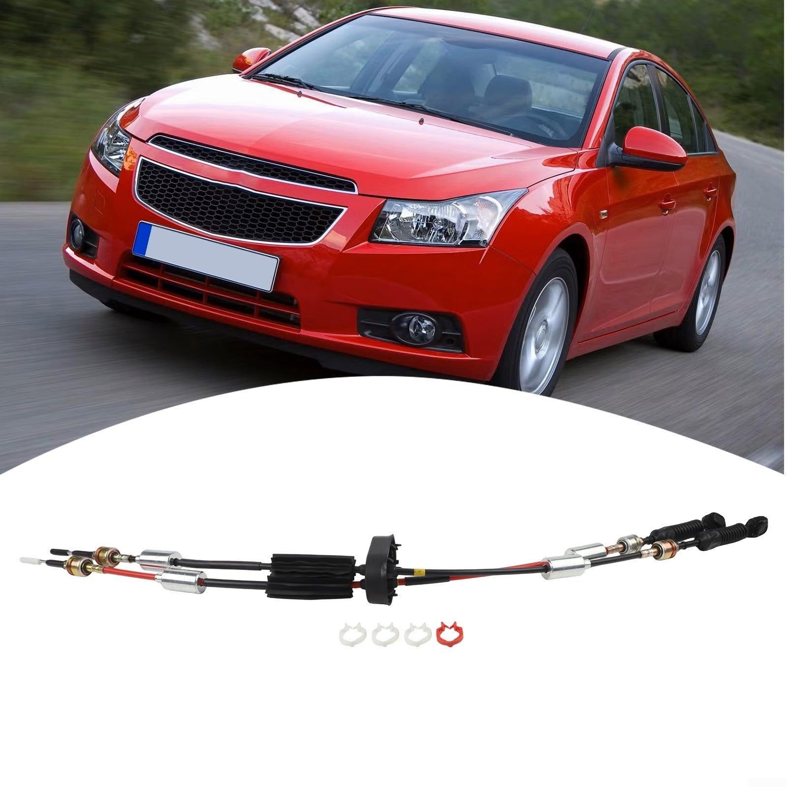 Cable de cambio de transmisión manual para Cruze 2010-2015, pieza de repuesto de palanca de cambios de metal ABS, OE 96829759 25186939, control interior automotriz negro
