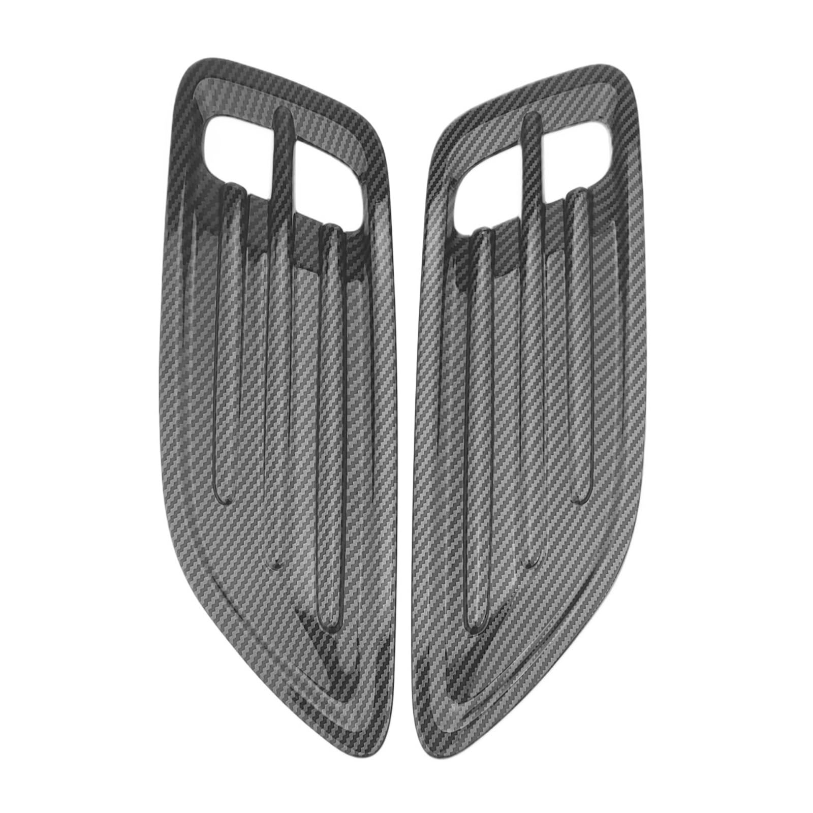 TILIEINE Car Front Side Air Vent Cover Fit For Kia Stinger 2018-2023 Car Air Flow Intake Hood Vent Bonnet Cover Side Air Outlet Frame(Carbon Fiber LOOK)