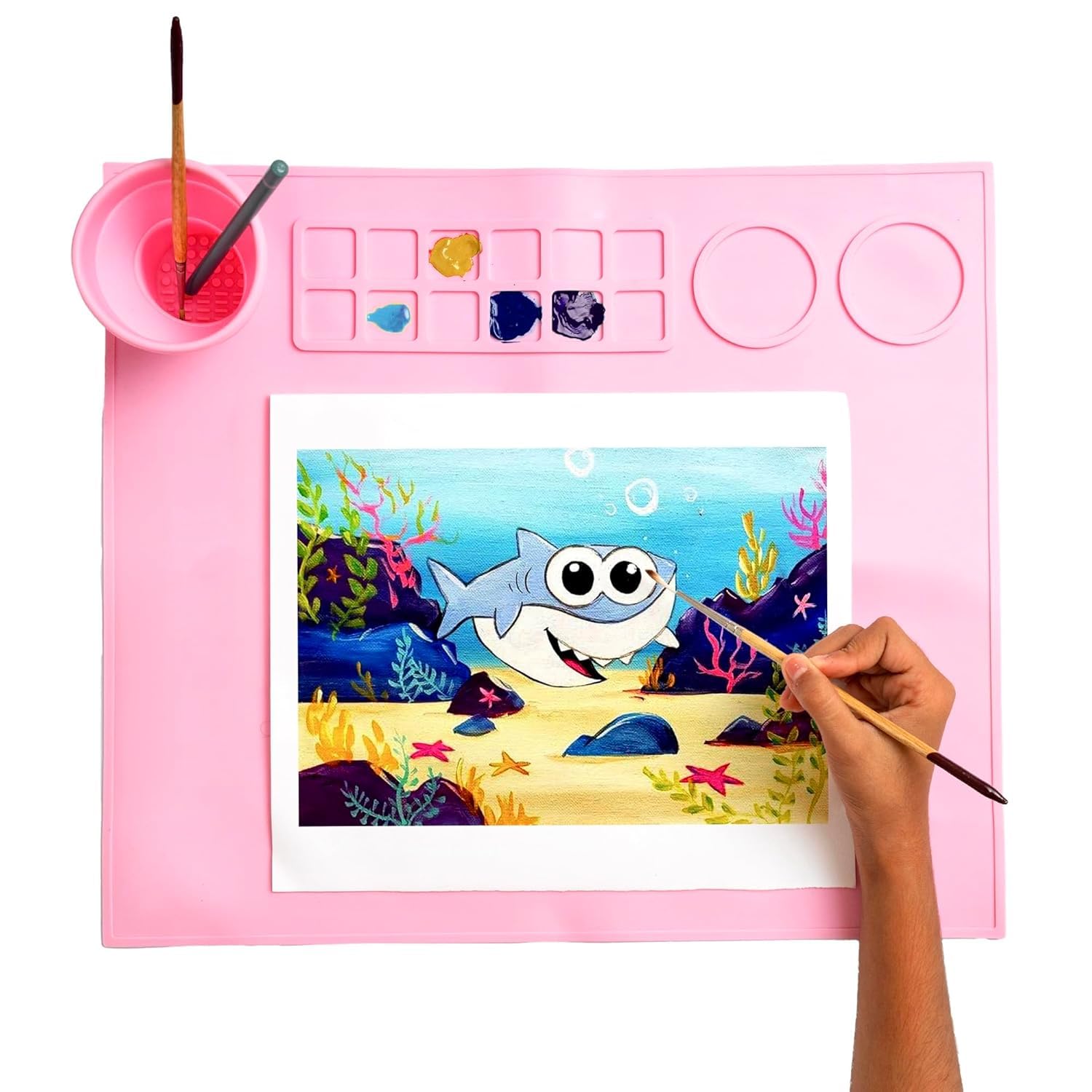 Silicone Craft Mat Non Stick Painting Mat DIY Art (Pack of 1 Pc)-image-4