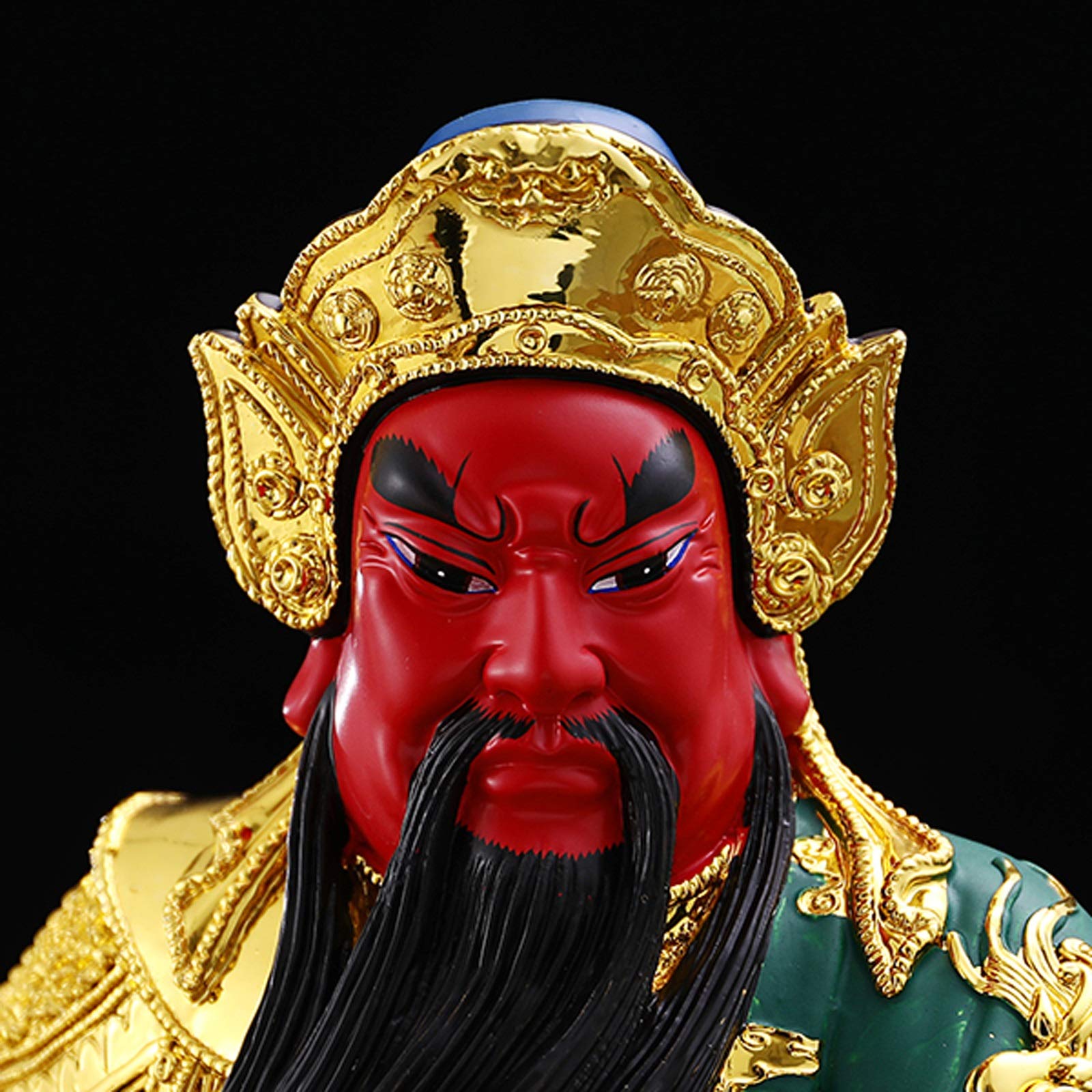 Statue di Buddha 15 pollici Guan Yu Buddha Statua Casa Fortunato Decorazioni Lettura libro Guan Yu Buddha Statua Home Office Decorazione da tavolo Decorazione da tavolo Buona Lucky Regali Lucky Decora