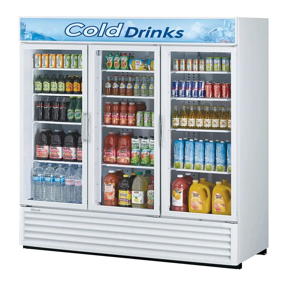 72cf Glass Door Refrigerator Merchandiser White Exterior on Fridge.com