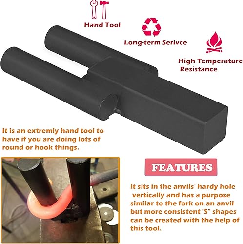 Miniatura 4 de Herramienta de yunque resistente de herrero 78 "resistente torneado forja de plegado herramienta de torsión de herrero yunque tenedor de flexión