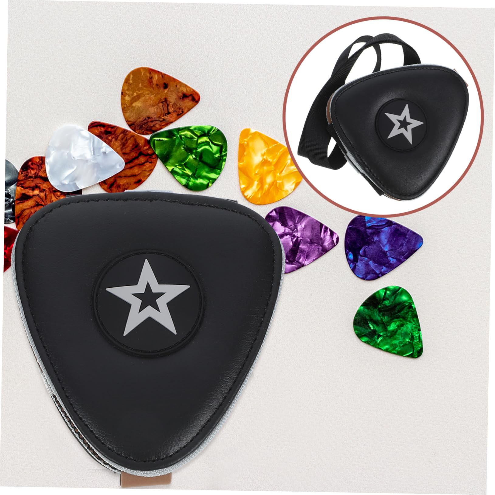 VICASKY 2 Uds Bolsa para Púas De Guitarra Púas De Guitarra Eléctrica Accesorios para Guitarra Eléctrica Soporte para Púa De Guitarra Funda para Ukelele Bolsa De Almacenamiento para