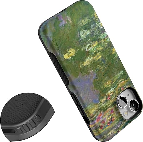 Vista 619 de Casely Funda para iPhone 13 Compatible con MagSafe Color Splash de medianoche Funda retro abstracta Color de medianoche Splash Abstracto