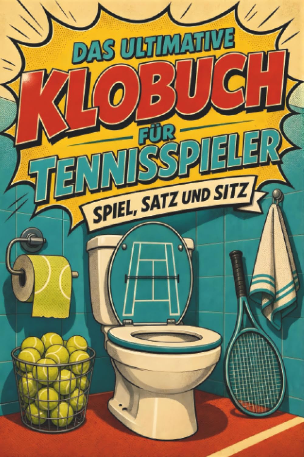 Das ultimative Klobuch für Tennisspieler: Spiel, Satz und Sitz. Lustiges Geschenk mit Lifehacks, Fun Facts und Geschichten