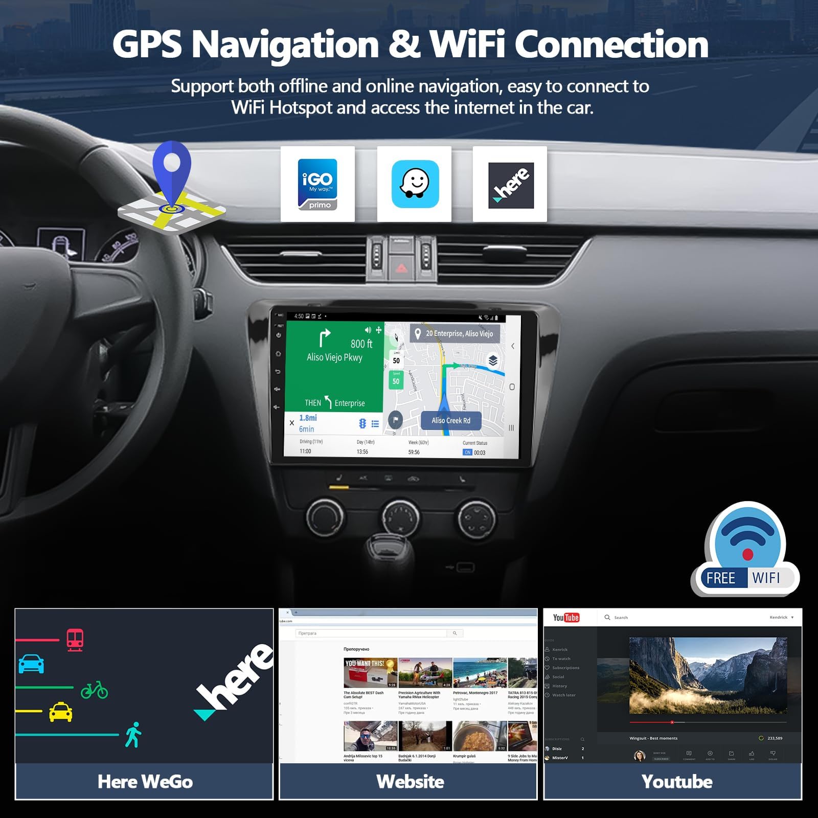 Radio samochodowe 4G 64G do S-Koda Octavia Mk3 2013-2018, Android 15 stereo samochód z samochodem CarPlay, radio z ekranem dotykowym 10", Bluetooth 5.0, GPS, WiFi, 32 EQ, FM/RDS, kamera, K4 PRO