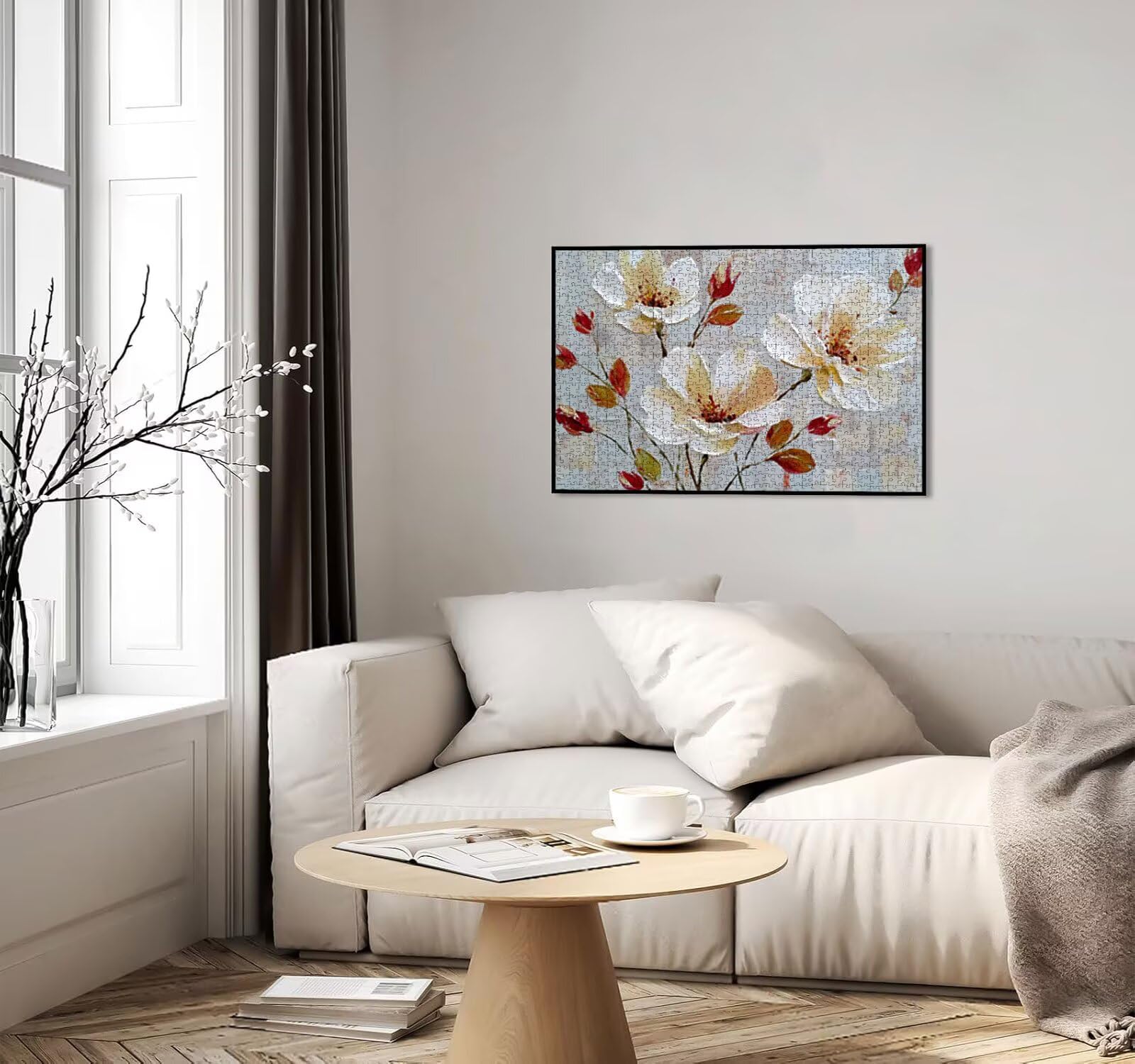 Puzzle dla dorosłych 5000, magnolia biała, 5000 elementów, puzzle dla dorosłych, klasyczne gry edukacyjne, gry i zajęcia rodzinne, do dekoracji ścian domu, świetny pomysł na prezent R0KH-957