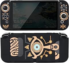 TIKOdirect Dockable Case Compatible with Switch OLED 2021, Cool Protective Soft Cover Full Protection for Switch OLED and Joy-Con Controller, Black