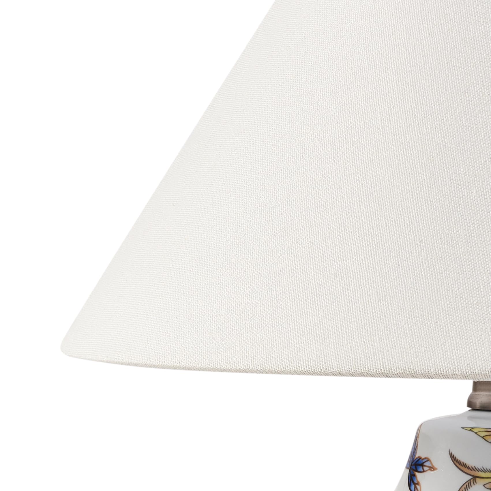 Beliani Lampada da tavolo elegante con base in porcellana bianco e blu
