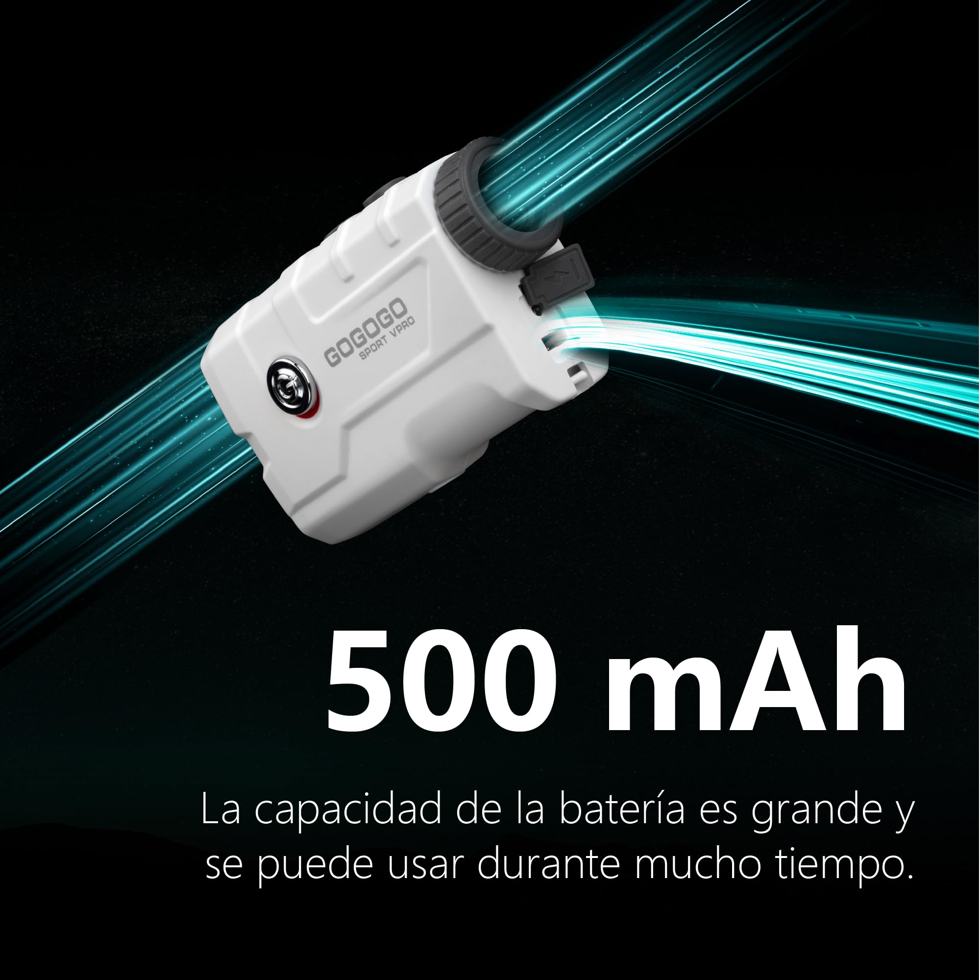 Gogogo Sport Vpro Telémetro Golf Caza 823 M/Yardas Imán, Recargable Medidor Laser Golf 3 Modos para Pendiente Off/ON y Vibración de Bloqueo de Bandera, Escaneo, Velocidad, Pantalla HD Precisión ±1yd