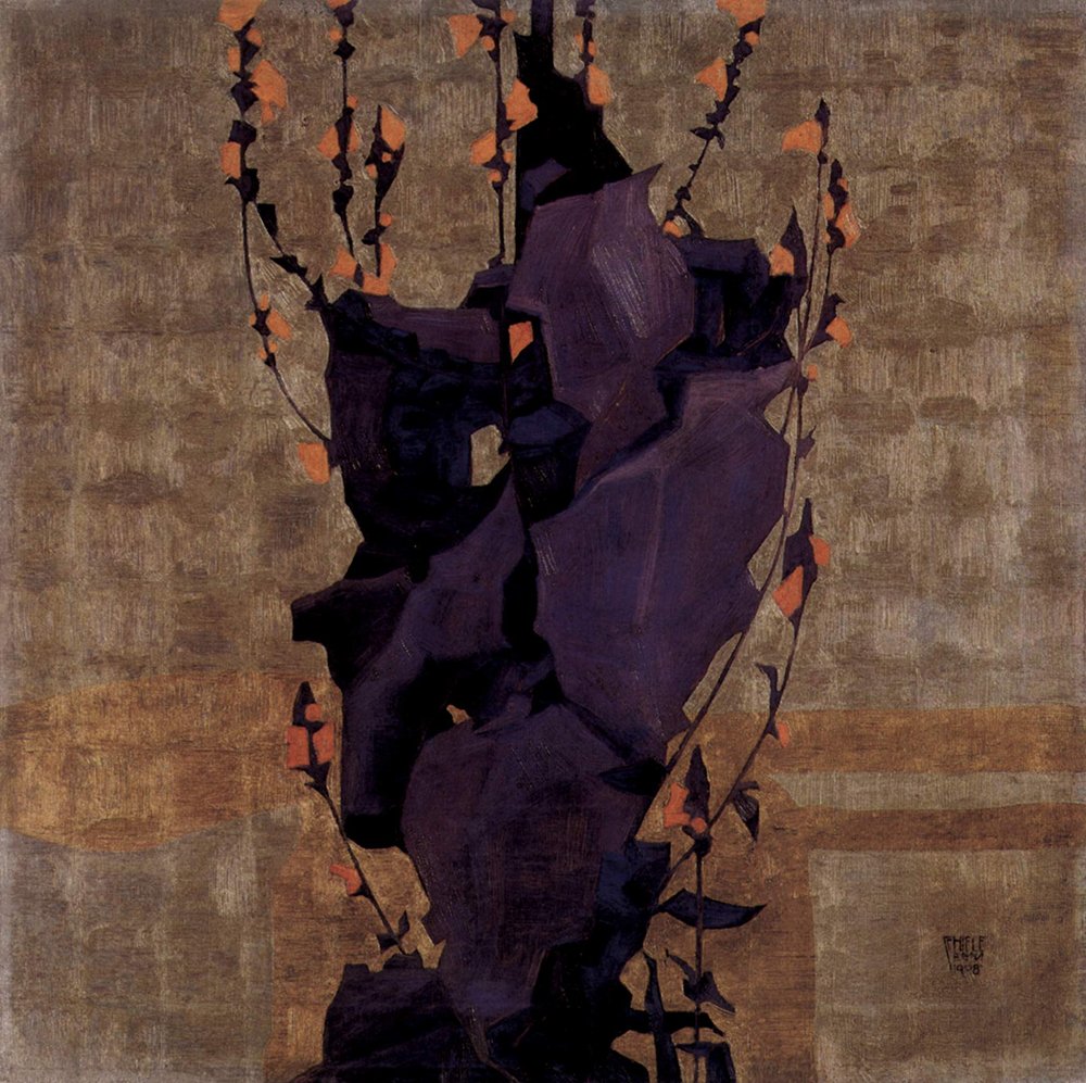 Poster Egon Schiele Flower XL mat pour habiller un grand mur