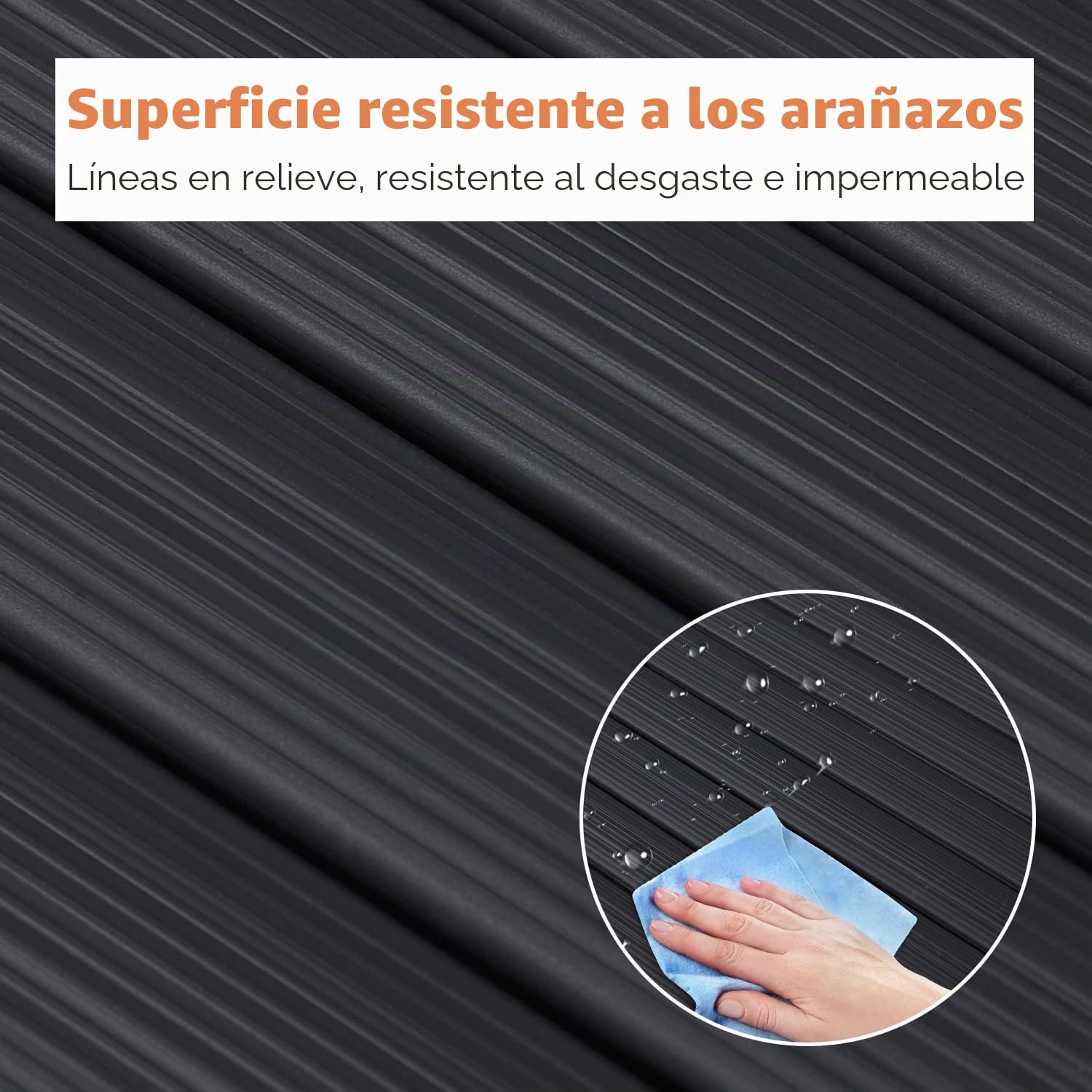 Sekey Cañizo PVC, Malla Ocultación con Bridas para Cables, Pantalla Privacidad Balcón Jardín, Doble Listones Reforzados, Resistente a la Intemperie, 90 x 300 cm, Antracita