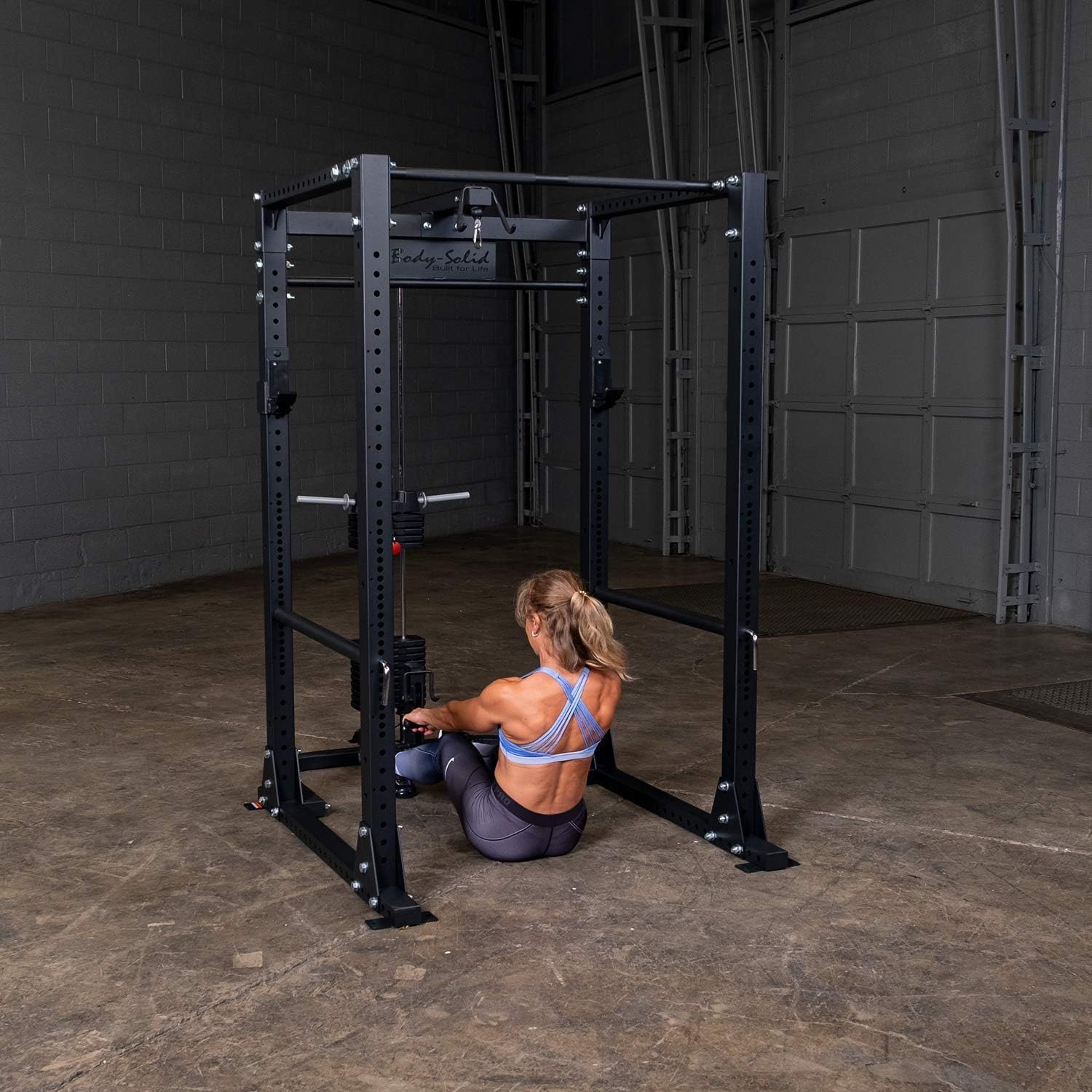 Body Solid (GLA400) Power Rack LAT Attachment, Only Compatible with Body-Solid GPR400 Power Rack