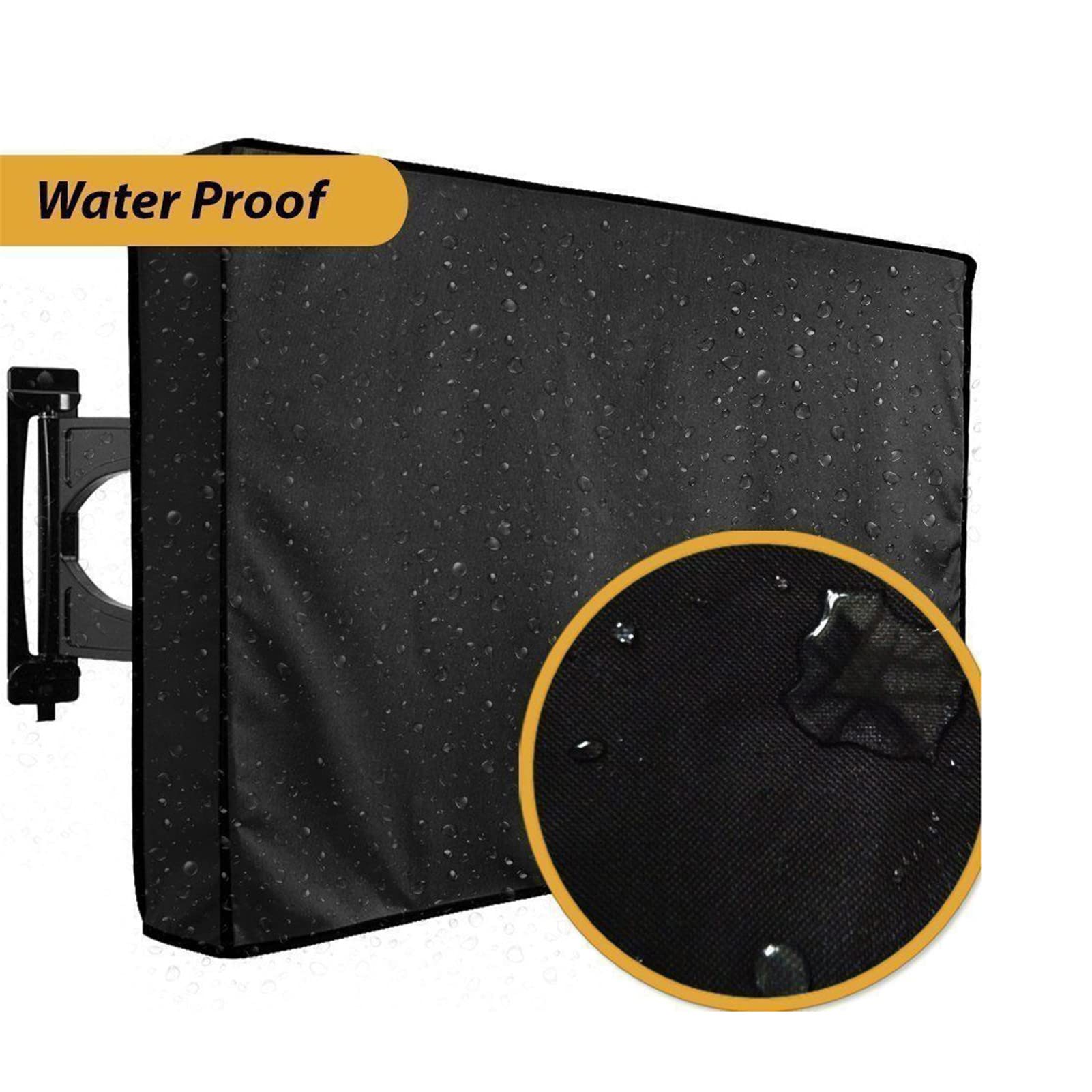 Copertura TV per Esterni Protezione UV Impermeabile, Copertura Universale per Schermo TV, per schermi da 22 a 70 Pollici per LED LCD Plasma - Nera (46?-48?)