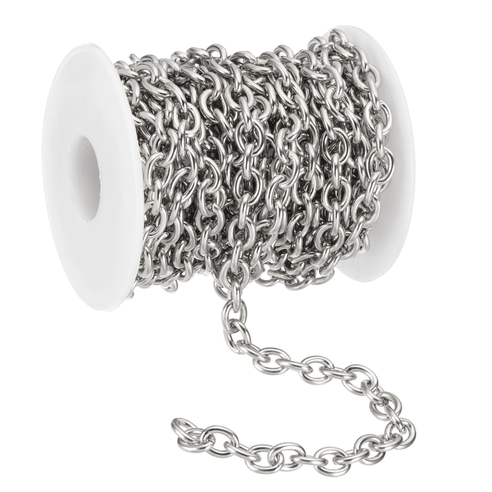PATIKIL 16.4Ft 304 Stainless Steel Cable Link Chains