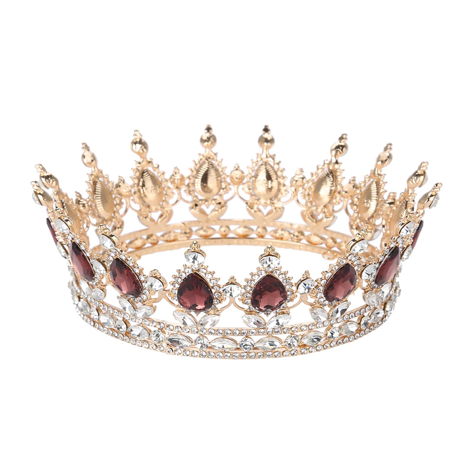 Korona dla dorosłych i panny młodej, tiara ozdoba do włos, [Stop metali], stras.
