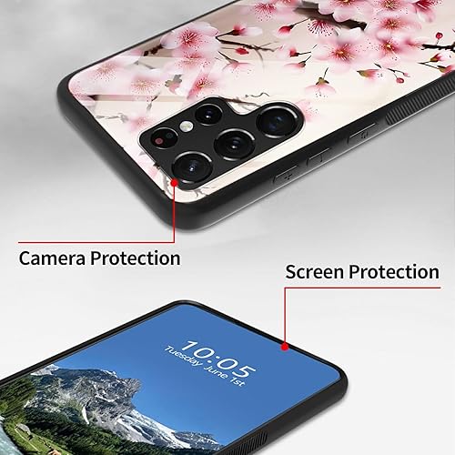 Miniatura 6 de Funda para Samsung Galaxy S23 Ultra, cubierta trasera de vidrio templado, TPU suave, a la moda, para hombres y mujeres, funda protectora a prueba de