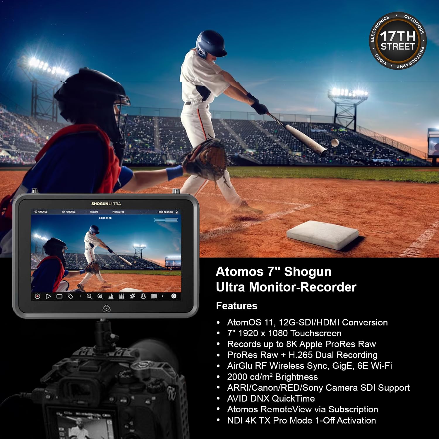 Amazon.co.jp: Atomos Shogun Ultra 7インチ HDR モニターレコーダー