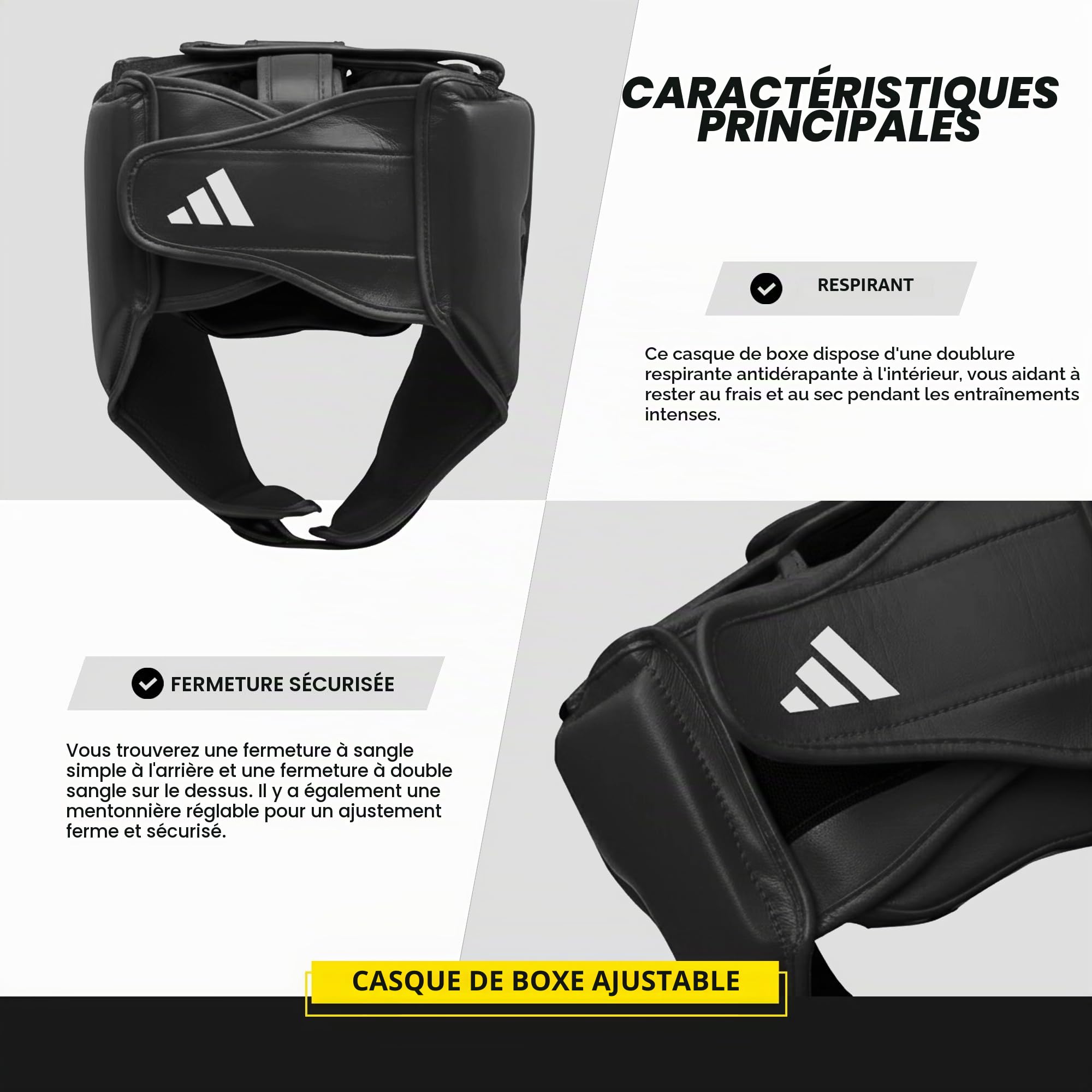 adidas Unisexe - Adulte Hybrid 50 HG Casque de Protection Noir M