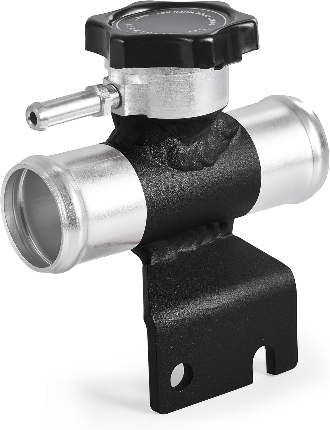 Mishimoto MMFN-EVO-BK Coolant Fill Inlet, Compatible with Mitsubishi Lancer Evo X, 2008-2015, Black