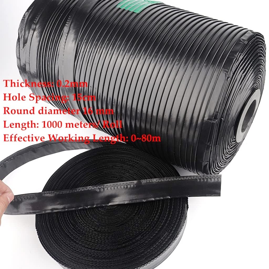 Sistema de riego automático, cinta de goteo de microirrigación de 16 mm, 1 orificio, paquete de 1, varios tamaños(100m)