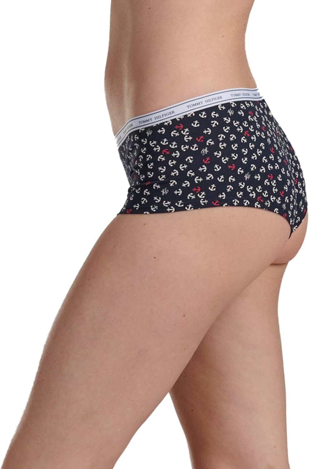 Tommy Hilfiger womens Classic Cotton Logoband Boyshort 5-pack - Image 3