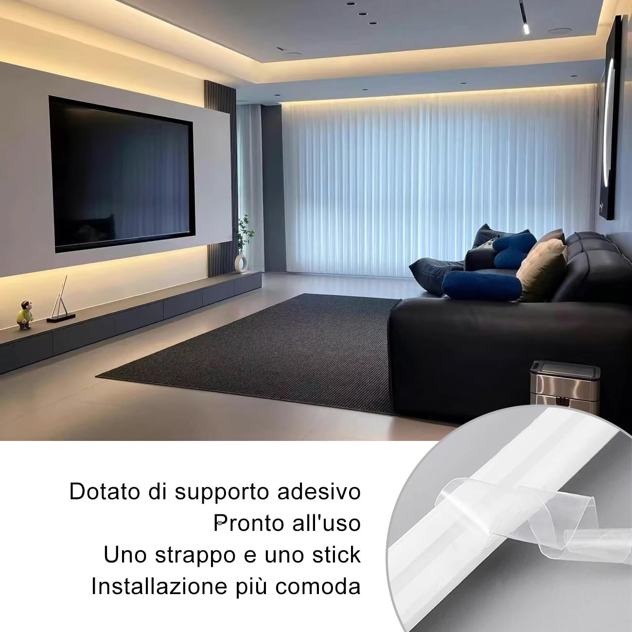 STHomedeco Tira LED COB - Striscia Adesive 220v Da Interno Esterno Impermeabile, Alta LuminositÃ Striscia IP65, Strip LED per Commerciale, Camera da letto (Bianco Caldo 3000k, 8M)