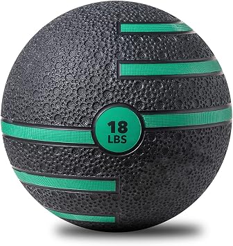 JFIT Dual Texture Medicine Ball Weighted Exercise Ball for Strength, Core & Functional Fitness Training