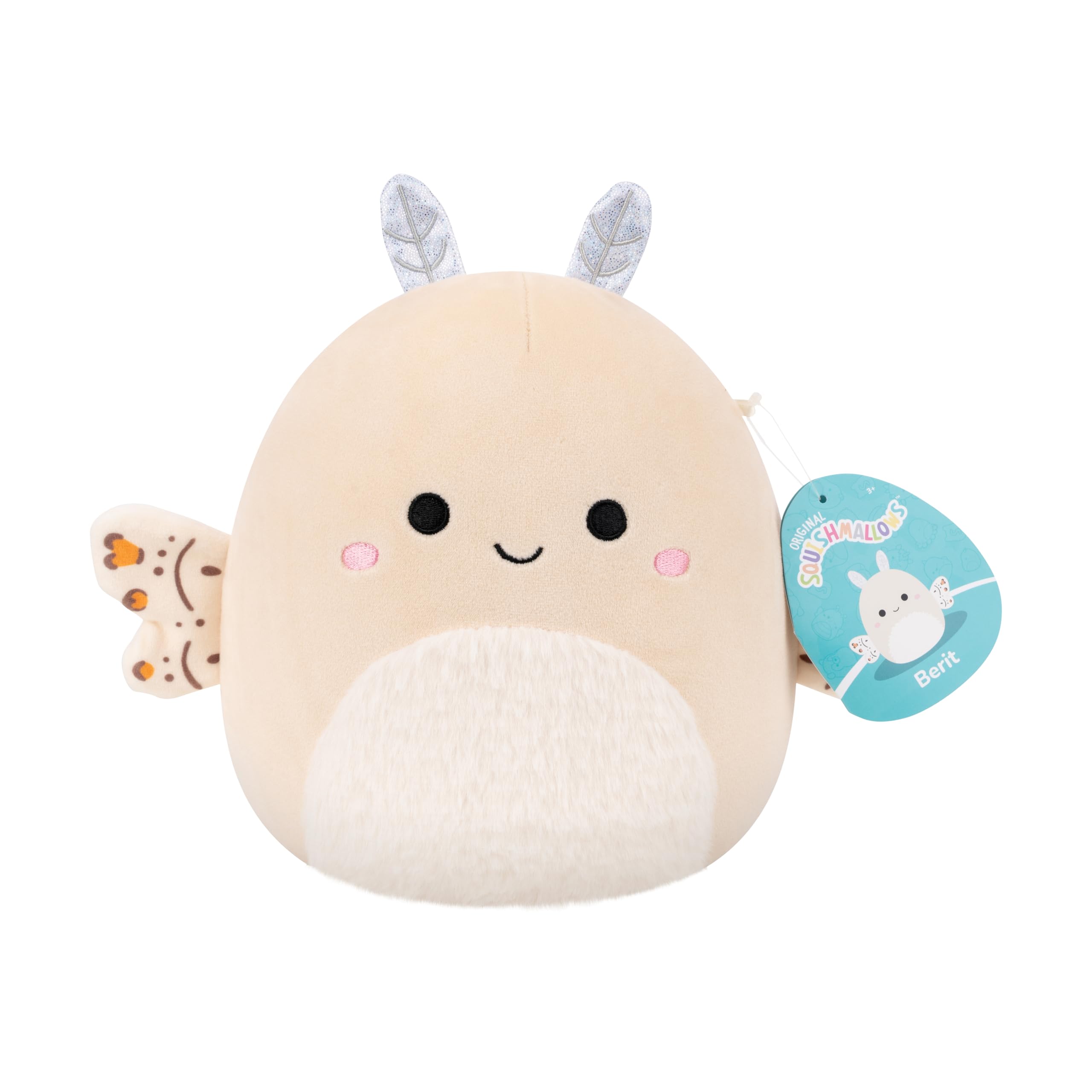 Squishmallows Original 7.5-Inch Berit the Cream Moth