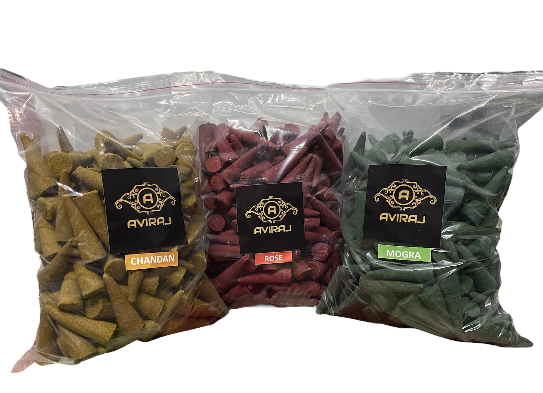 Aviraj Dry Dhoop Cones for Pooja Combo Pack 1kg (900gm net) - 300 Gm Each Fragrance Sandalwood, Mogra, Rose 46mm Big Size (B0C5HKQCGF) Amazon Price History, Amazon Price Tracker