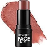 FOCALLURE Cream Blush Makeup,Buildable Blush Stick for Cheeks,Matte and Dewy Finish,Long Wearing,Easy Application,Lightweight Multi Stick,BURNING CLAY