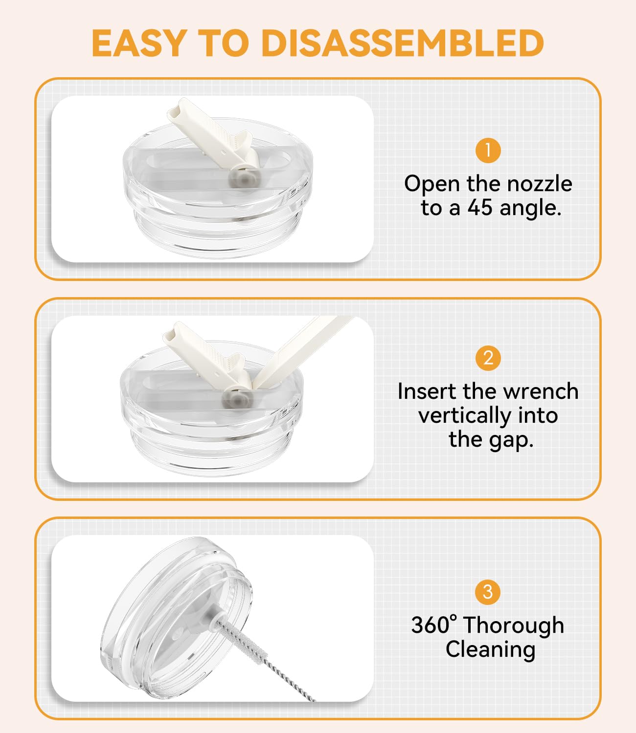 Coperchio Antiperdita Per Stanley Quencher 40 Oz - Con Cannuccia Pieghevole, Silicone Food Grade - Foto 11