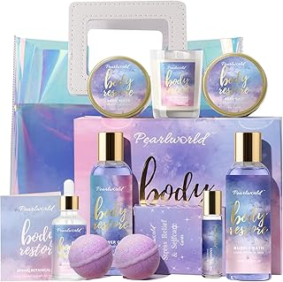 Spa Kit for Women, 12 Pcs Luxury Bath Skin Care Shower Bath Set, Spa Gift Sets with Reusable Bag, Bath Bomb, Christams Birthday Gifts for Teen Girls, Her, Mom