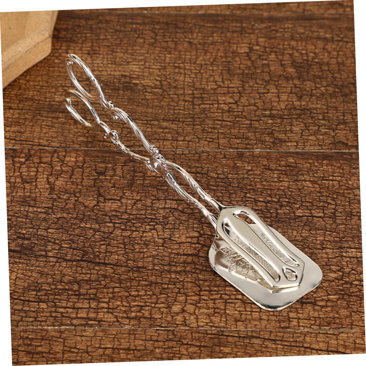 DECHOUS 3 Pz Porta torta europeo utensili da cucina pinze da portata a forma di forbice MORSETTO cibo set cucina gadget cucina pinze metalliche pinza da cucina multifunzione lega Silver
